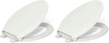 KOHLER 4636-RL-NY Cachet ReadyLatch Elongated Toilet Seat Slow Close, Soft Close Toilet Seat Quiet Lid, Contoured Grip-Tight Bumpers Installation Hardware, Apartment Essentials, Dune (Pack of 2)