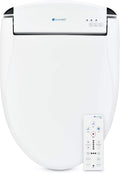 Brondell Swash SE600 Bidet Toilet Seat, Fits Elongated Toilets, White - Oscillating Stainless-Steel Nozzle, Warm Air Dryer, Ambient Nightlight
