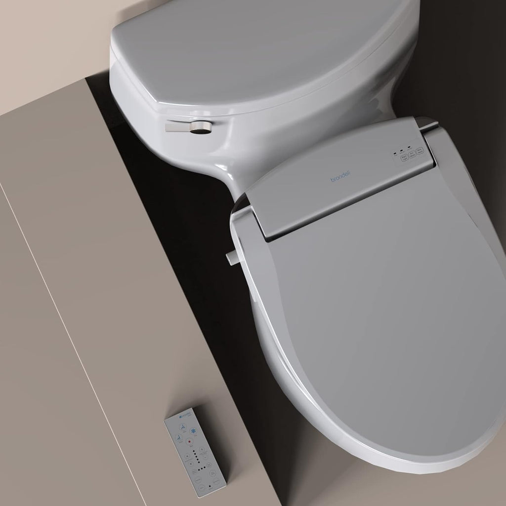 Brondell Swash SE600 Bidet Toilet Seat for Round Toilets and Brondell SWF44 Swash Bidet Filter Bundle