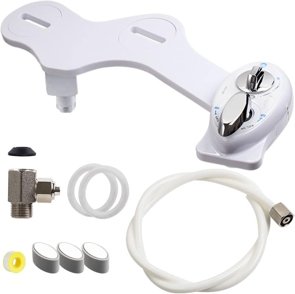 Non-Electric Bidet Toilet Seat anal Single Left Handle