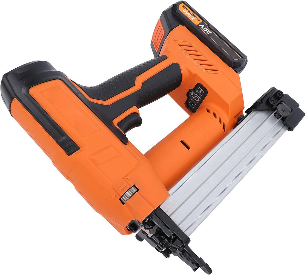 Brad Nailer 18Ga 3/8 To 1 1/4 Inch Cordless Rechargeable Brad Nail Gun for Woodworking Interior Decoration (US Plug 100‑220V)
