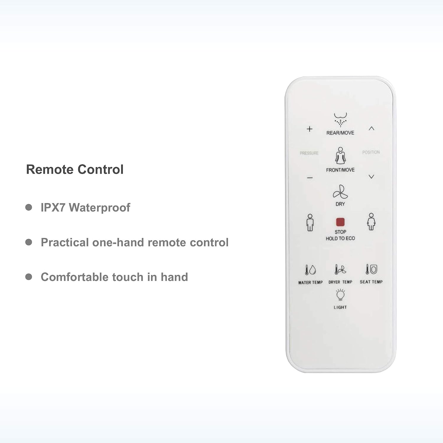 WOODBRIDGE BID-02 Smart Toilet Seat, White
