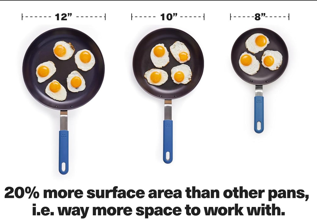 Misen 12 Inch Pre-Seasoned Carbon Steel Fry Pan – Lightweight, Even Heating, Heat Retention – Oven Safe to 500°F – Ideal for Searing, Sautéing, and Frying – Versatile Durable, Easy to Clean