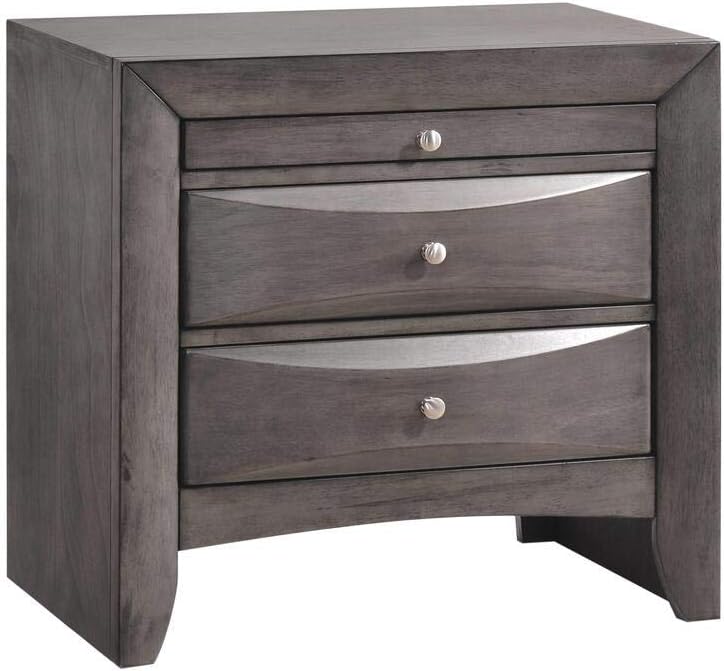 Picket House Furnishings Madison King 3 Piece Bedroom Set in Gray