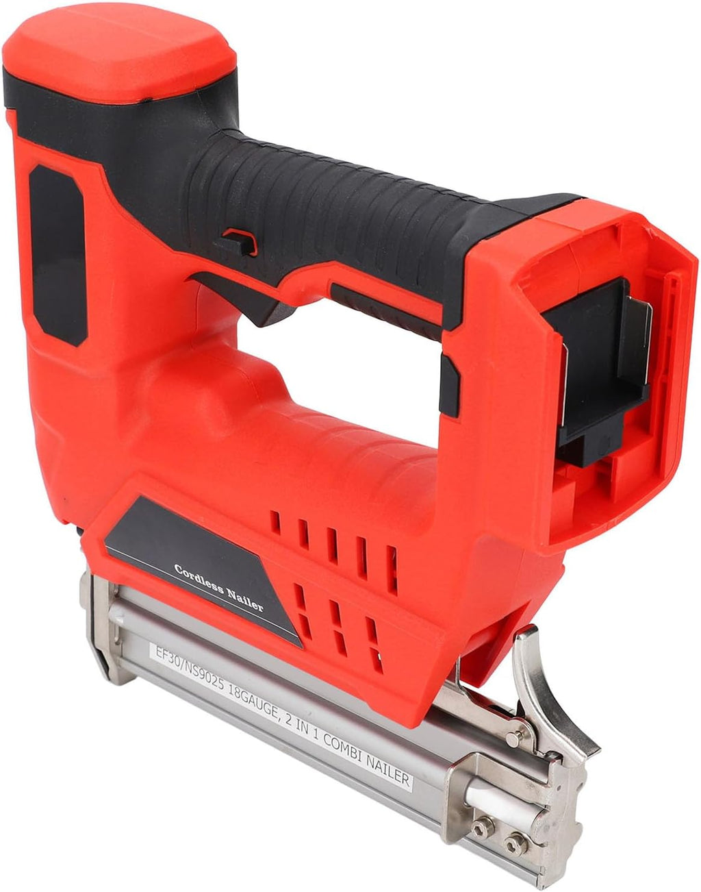 Cordless Brad Nailer 2 In 1 Multifunctional Battery Powered Nail Gun With Storage Box For Woodworking Upholstery Installation Flooring