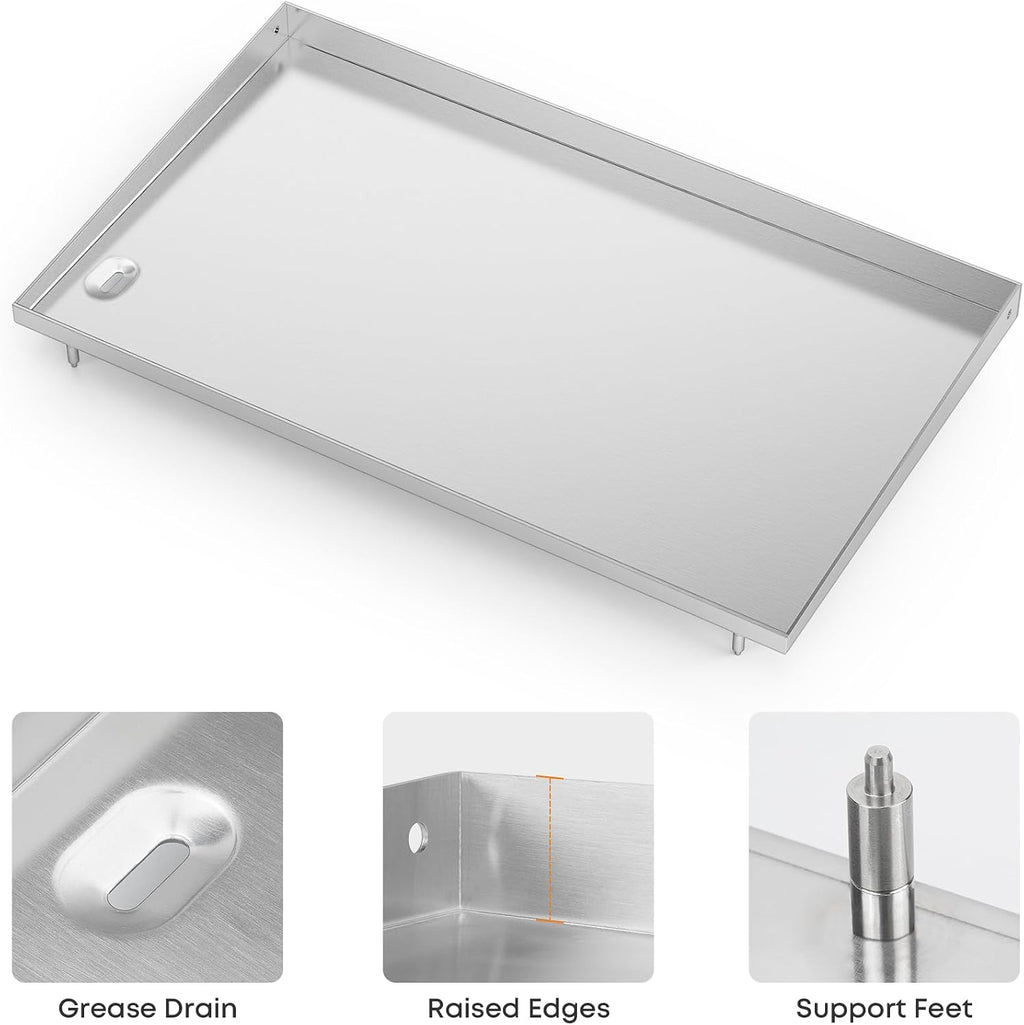Stanbroil Griddle Top for Weber 36' Gas Griddle 1501006 44310401, Stainless Steel