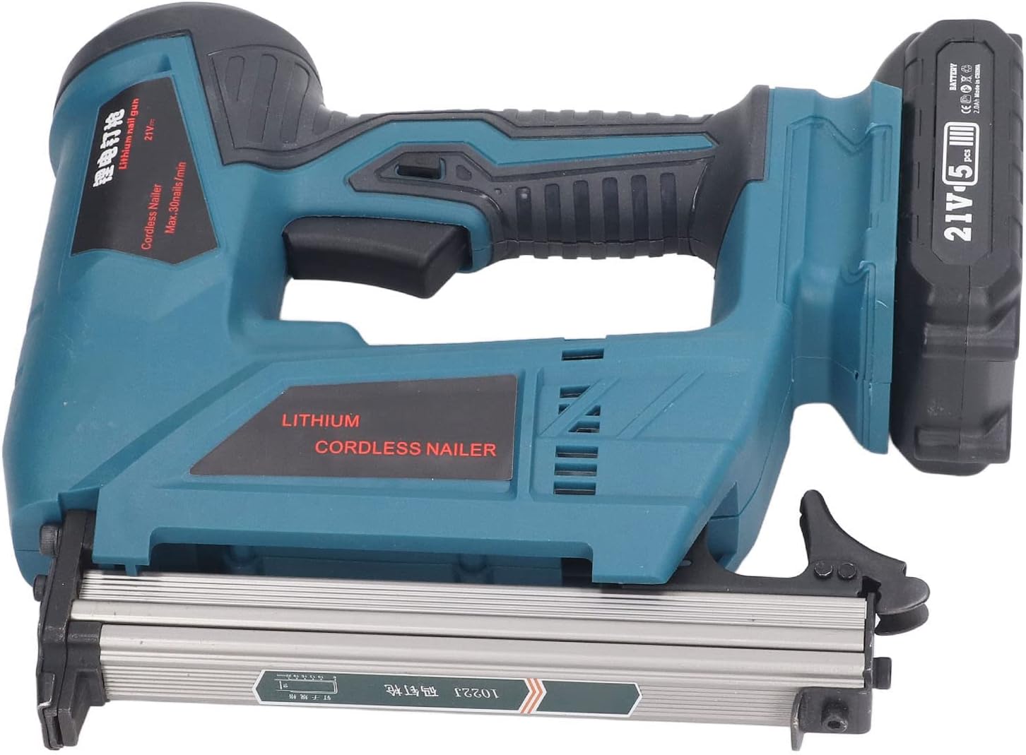 Electric Brad Nailer Cordless Efficient Staple Gun Kit for Woodworking Furniture Production