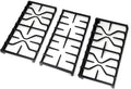 Criditpid WB31X27151 Side Grate & WB31X27150 Center Grate Kit Replacement Parts for GE Stoves, General Electric Gas Range Burner Grate for JGBS66REKSS JGB735SPSS JGBS86SPSS, 2+1 Pack.
