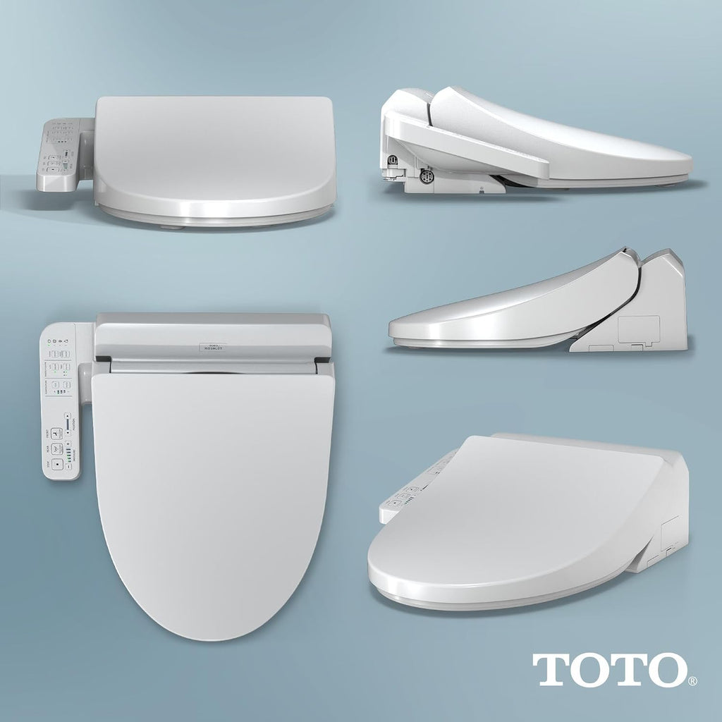 TOTO® WASHLET® A2 Electronic Bidet Toilet Seat with Heated Seat and SoftClose® Lid, Elongated, Cotton White - SW3004#01