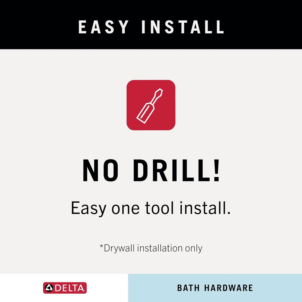 Delta Saylor 5-Piece Bathroom Set with 24 in. Towel Bar, 8 in. Hand Towel Holder, Toilet Paper Holder, Towel/Robe Hooks (2)| Matte Black Bathroom Accessories | Bathroom Hardware Set