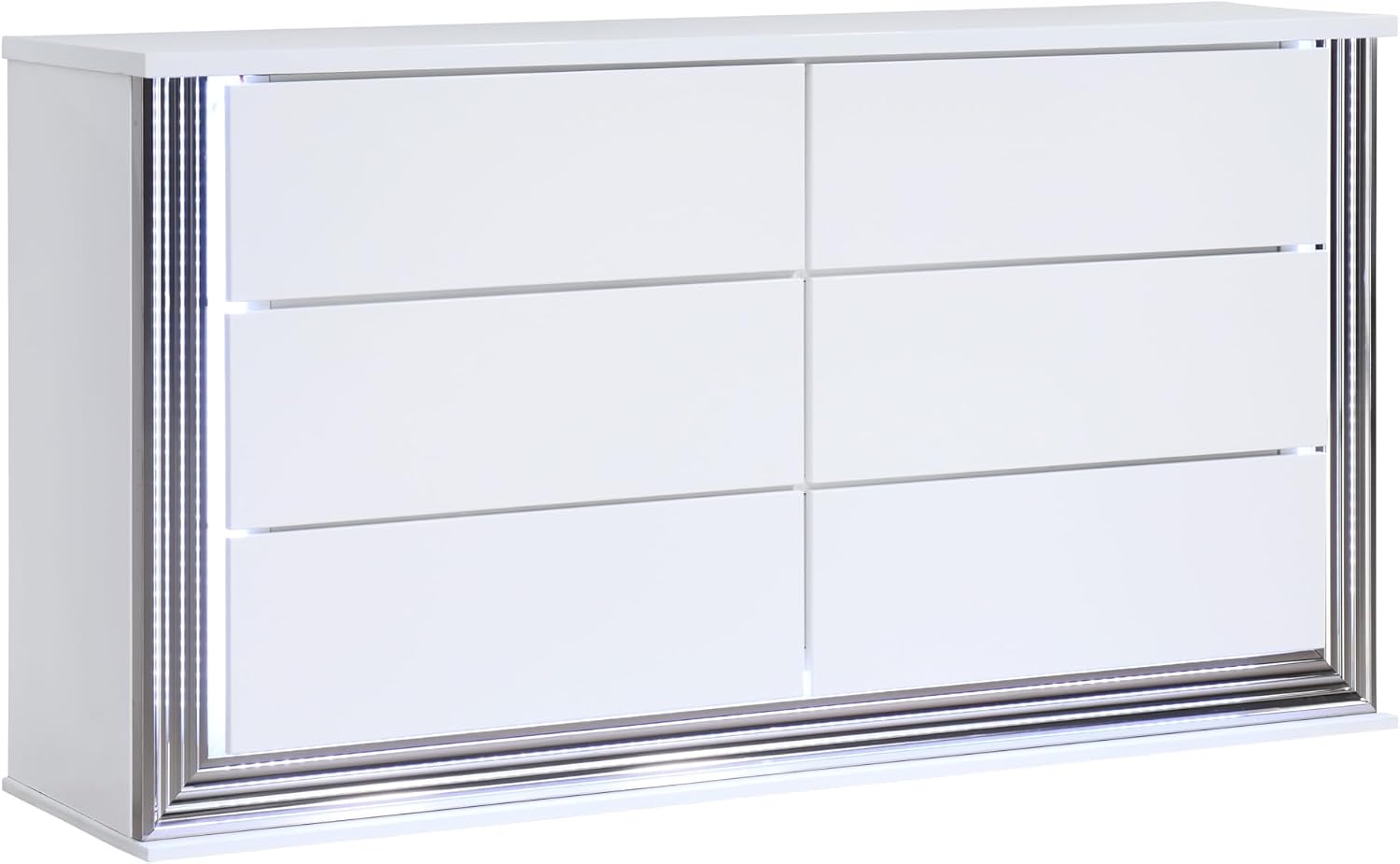 Smooth White King 5PC Bedroom Set