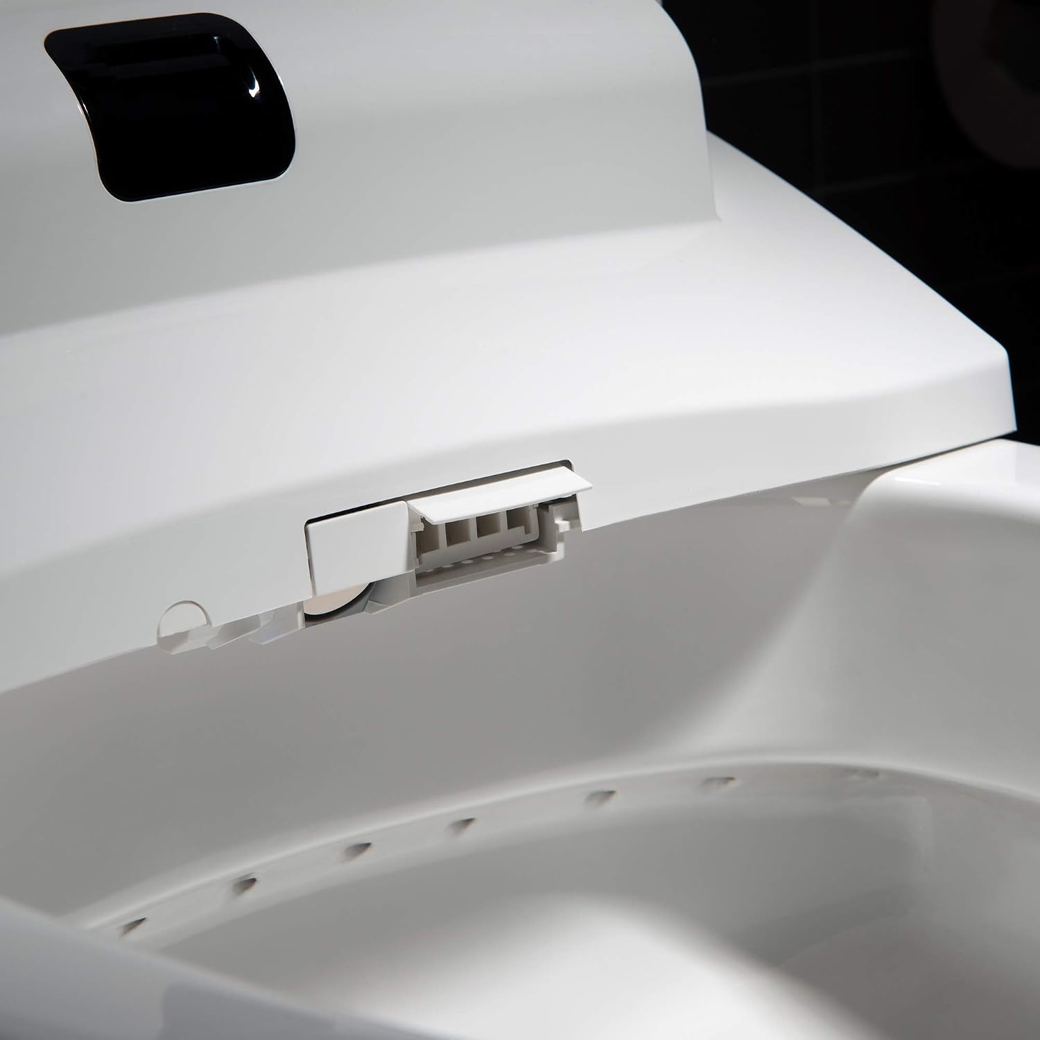 WOODBRIDGE B0960S Auto Flush, Auto Open & Auto Close, 1.28 GPF Single Flush Toilet with Intelligent Smart Seat and Wireless Remote Control, Chair Height
