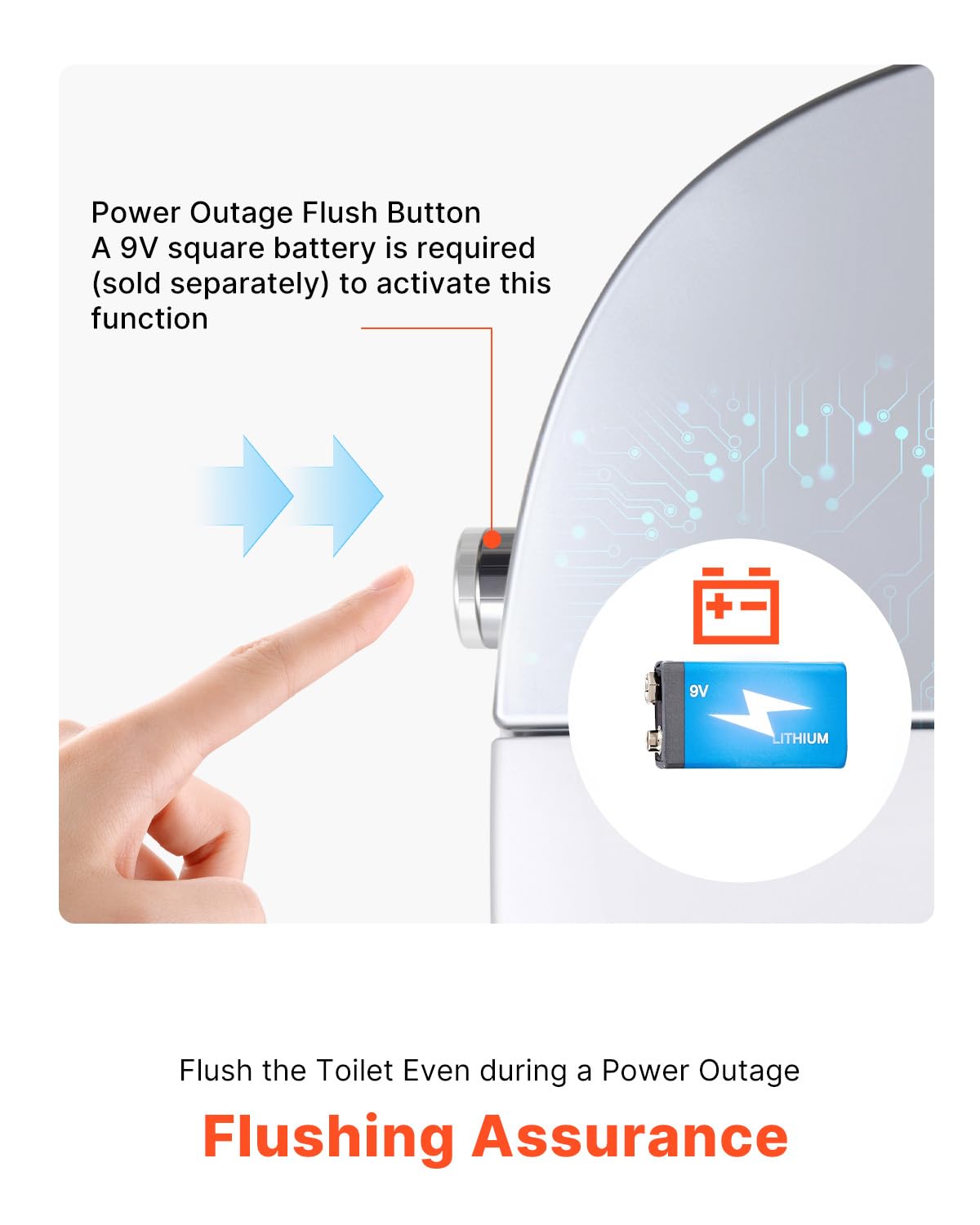VEVOR Smart Toilet, One Piece Toilet with Bidet Built in, Foot Sensor Operation, Warm Water Sprayer & Air Drying,Easy Operated Toilet with Remote Control, Heated Seat with LED Display