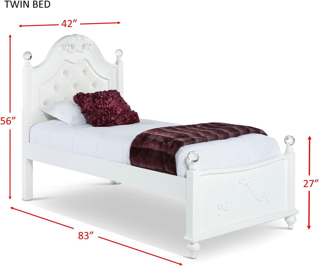 Picket House Furnishings Annie 4 Piece Twin Bedroom Set in White