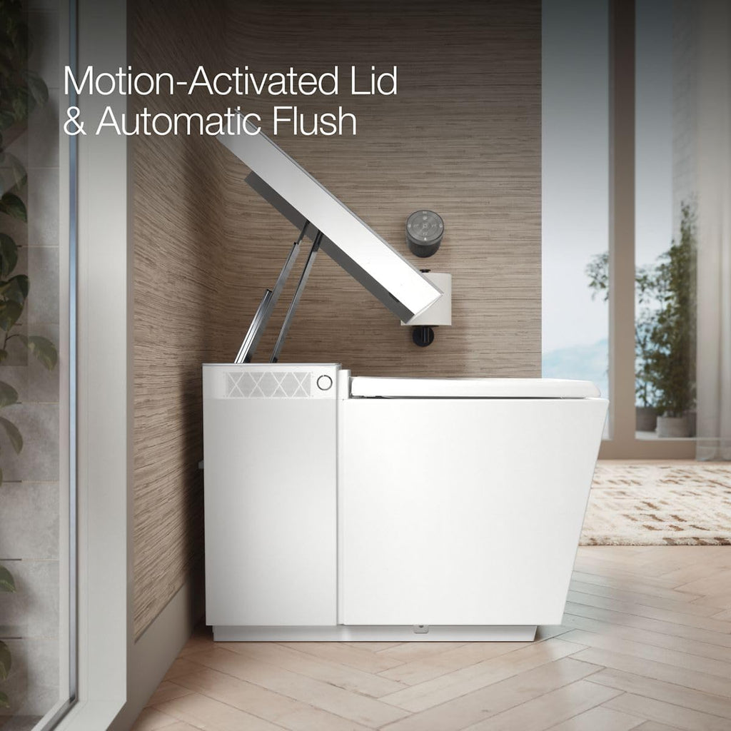 KOHLER K-30754-PA-0 NUMI® 2.0 Comfort Height® Smart Toilet With Bidet Built In, Bidet Toilet Seat, Dual Flush, Quiet Close, Hands-Free Opening, White