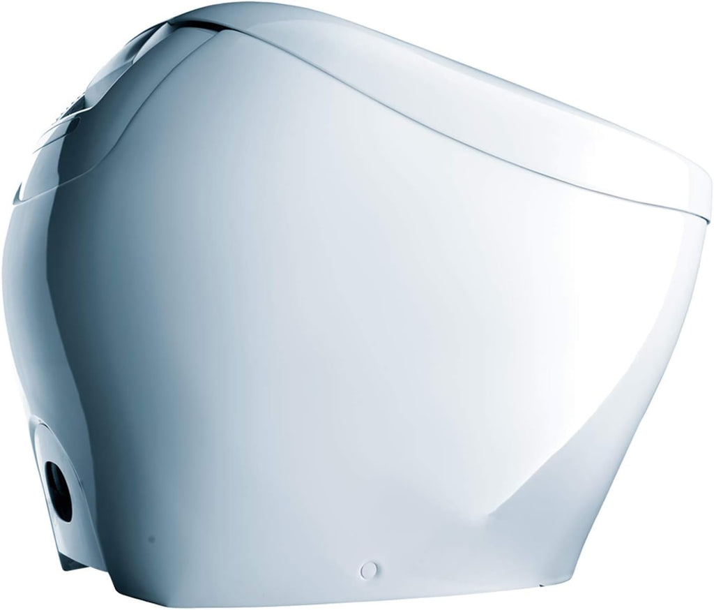 TOTO MS900CUMFG#01 NEOREST NX1 Dual Flush 1.0 or 0.8 GPF Toilet with Integrated Bidet Seat and EWATER+, Cotton White