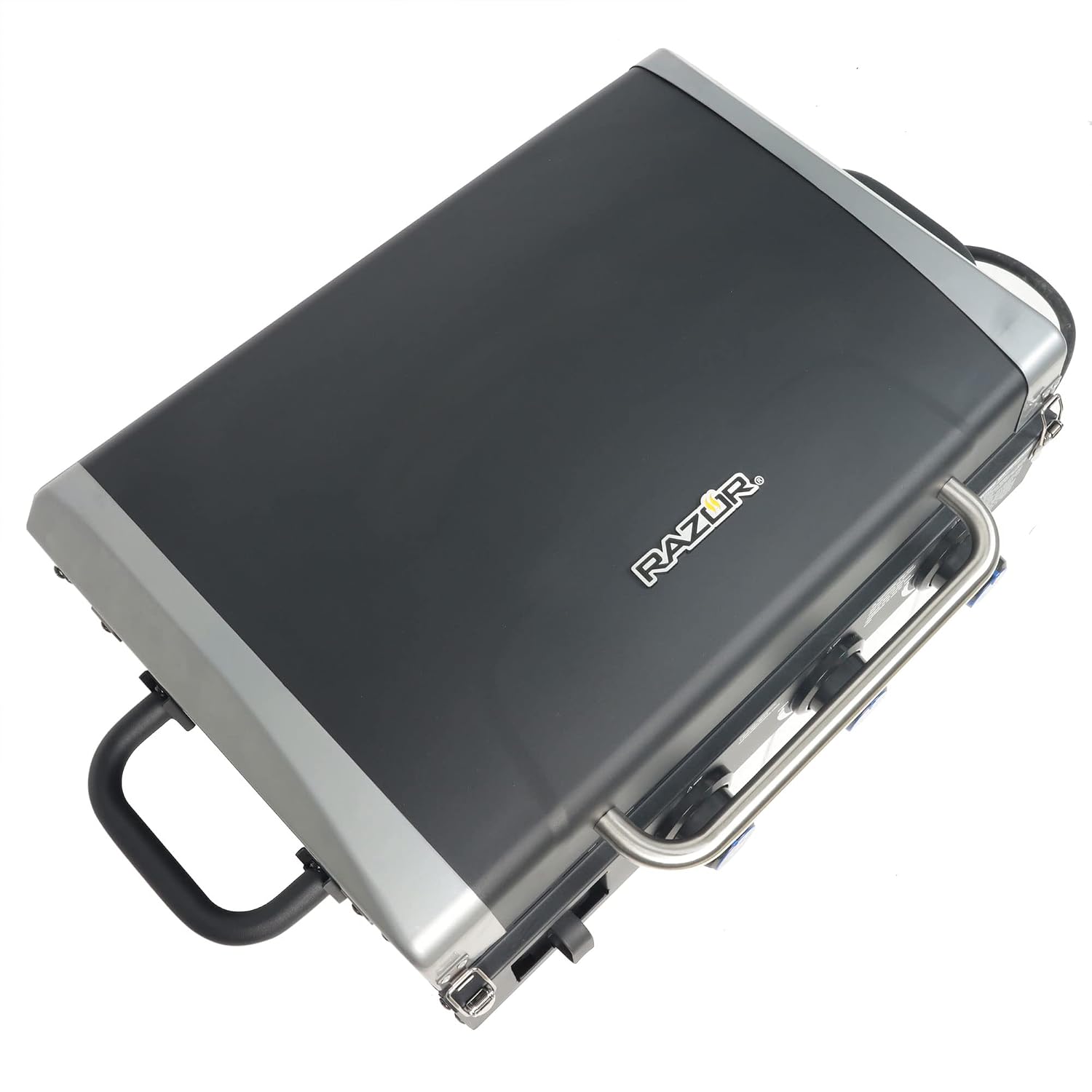 Razor 25 in. 3-Burner Portable Propane Gas Griddle with Lid in Black GGC2228MG