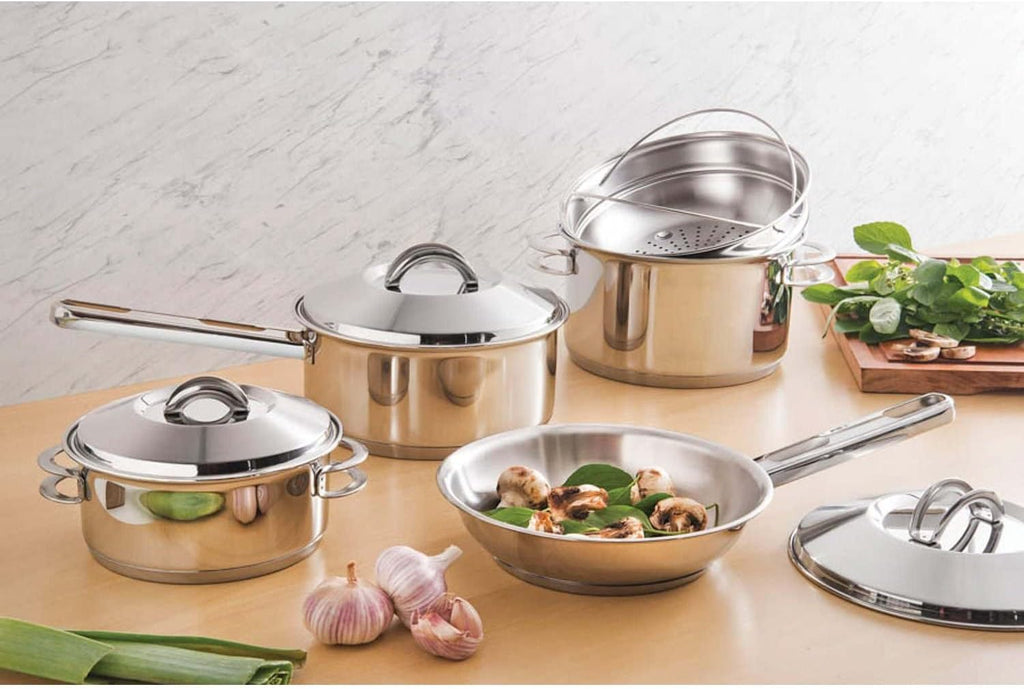 Tramontina 62501/200 Solar, Bottom 3-Layer Stainless Saucepan, 7.9 inches (20 cm), Thermal Conduction, 3-Layer Construction, Stainless Steel, Dishwasher Safe, Gas and Induction Compatible, Gift for