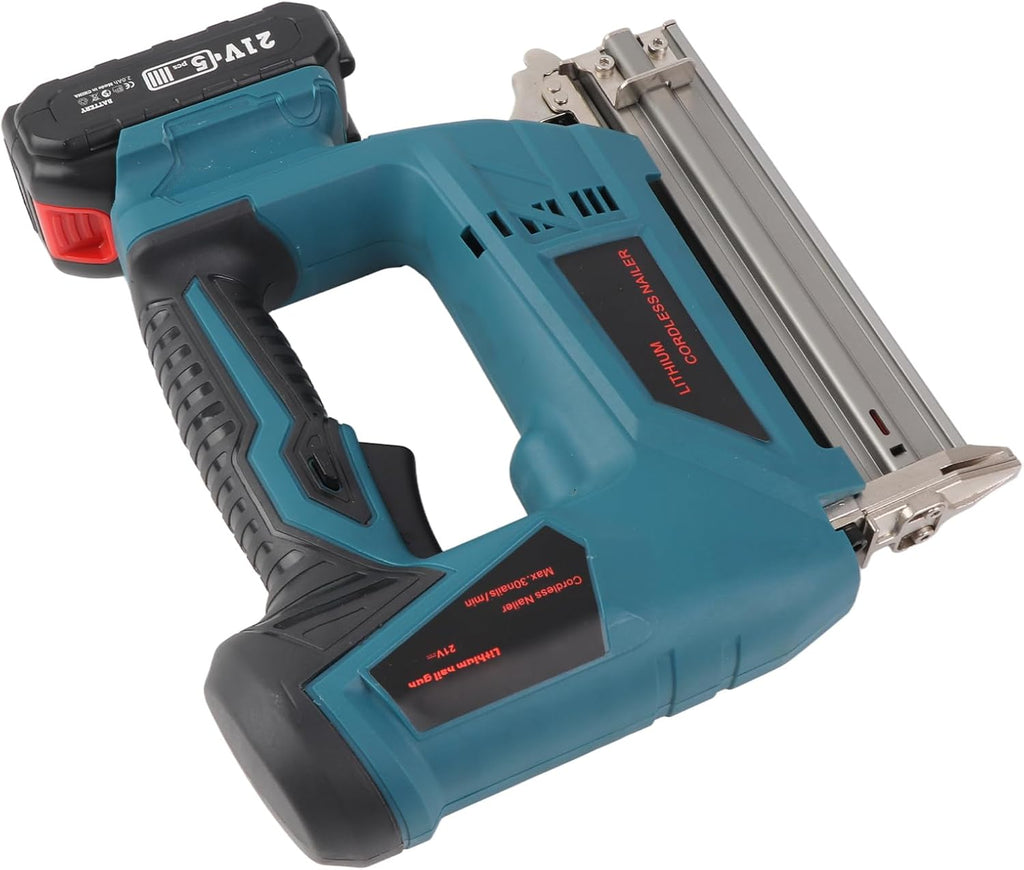 ciciglow Cordless Nail Durable Electric Brad Nailer for Woodworking Furniture Decoration, Portable Staple for F10 F15 F20 F25 F30 422J Nails