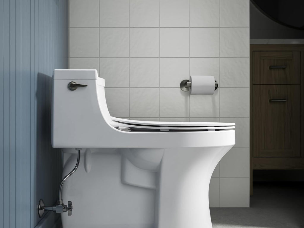 Kohler K-30783-0 Lithe Quiet-Close Elongated Toilet seat with Grip Tight Bumpers, White