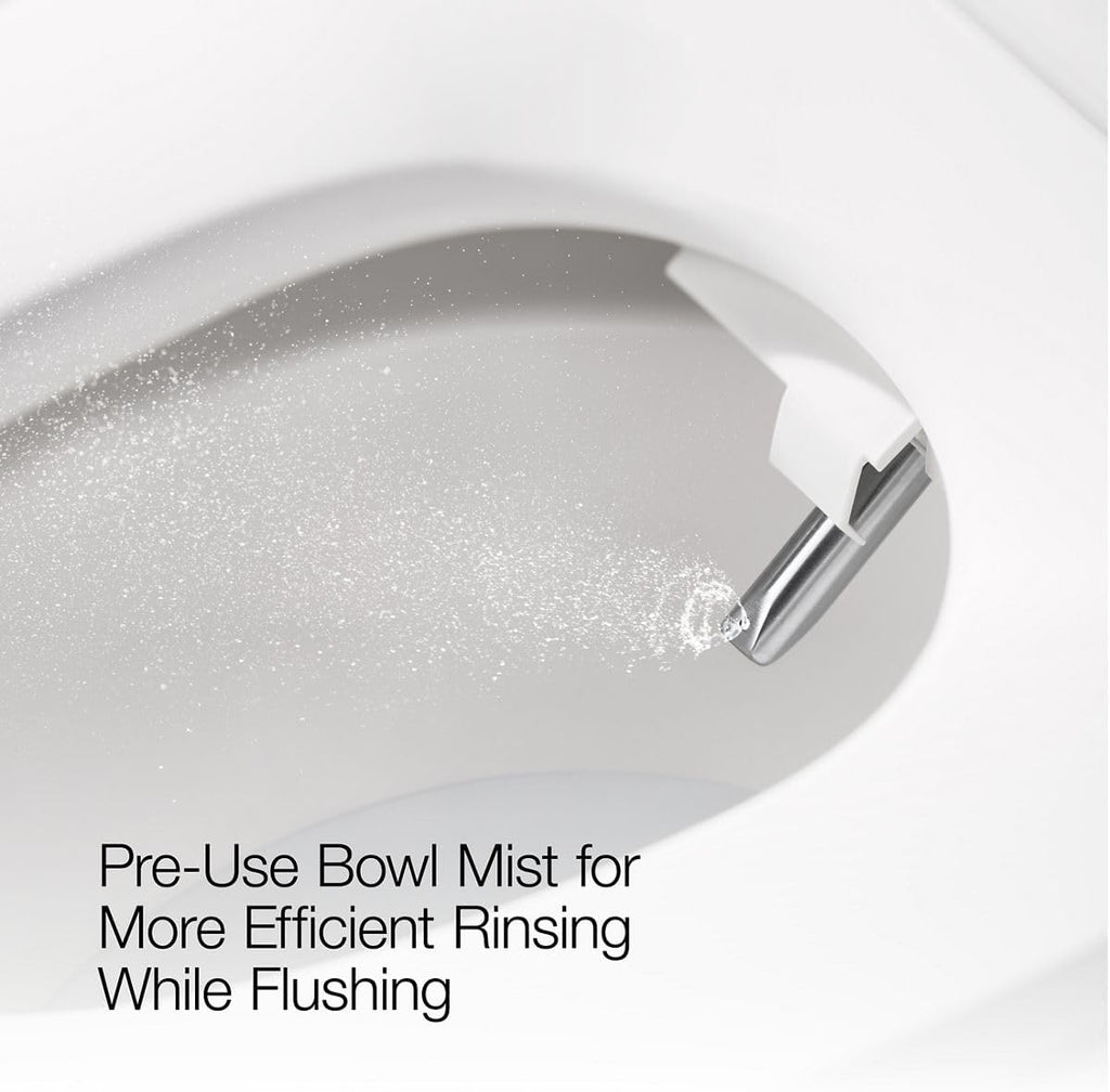 KOHLER K-30754-PA-HB1 NUMI® 2.0 Comfort Height® Smart Toilet With Bidet Built In, Bidet Toilet Seat, Dual Flush, Quiet Close, Hands-Free Opening, Honed Black