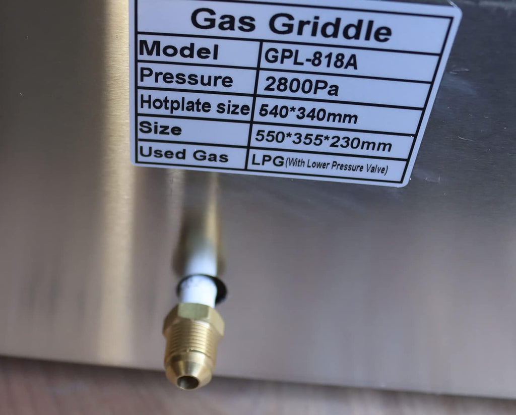Commercial LPG Gas Griddle with Pressure relief valve Grill Griddle Tabletop Flat Top Countertop Restaurant Griddle Grill Teppanyaki Grill