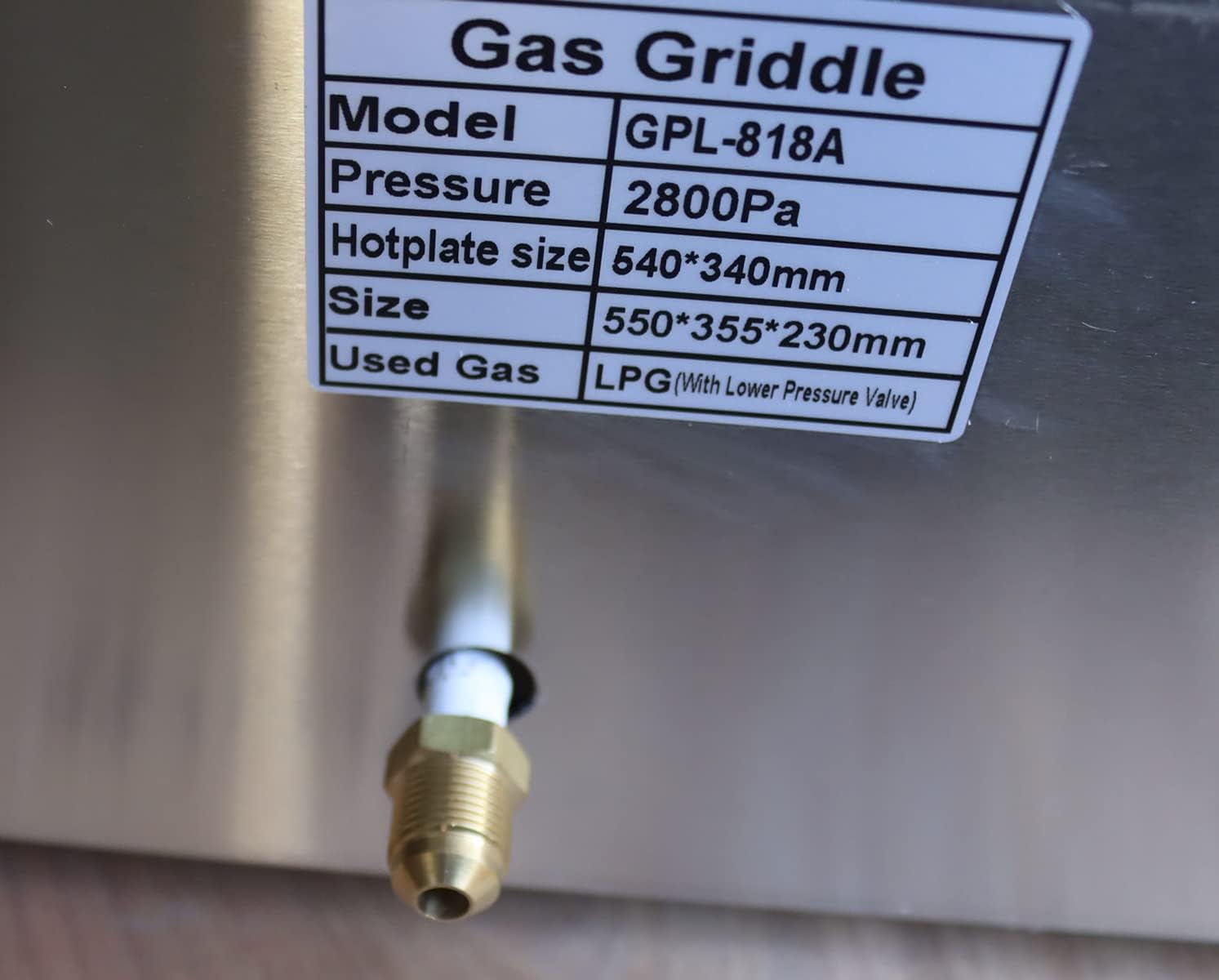 Commercial LPG Gas Griddle with Pressure relief valve Grill Griddle Tabletop Flat Top Countertop Restaurant Griddle Grill Teppanyaki Grill