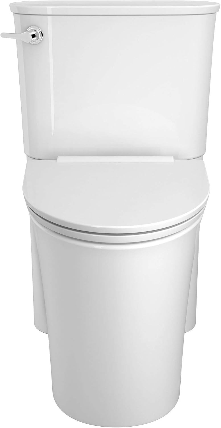 American Standard Studio S Right Height Elongated Toilet with Seat - Left Hand Trip Lever, Water-Saving High-Efficiency Toilet