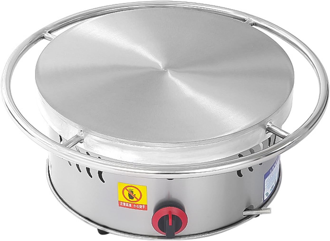 16' Liquefied Gas Crepe Maker,Non-stick Pancake Making Machine,Rotatable Round Crepe Making machine,Coal Gas Griddle for Crepes,Pancakes, Eggs, Bacon,etc.