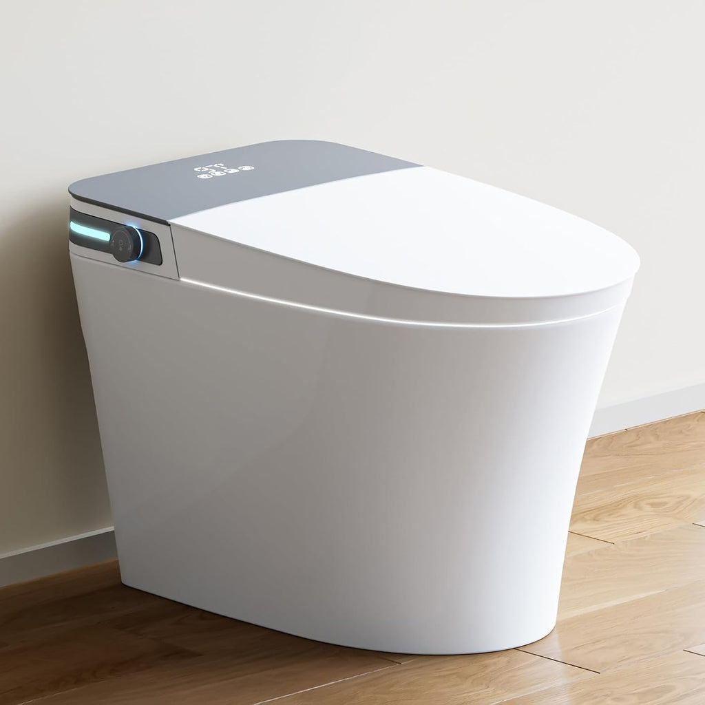 HOROW Bidet Toilet 10' Rough-in, Smart Toilet with Auto Open/Close Lid, Smart Toilet with Bidet Built-in, Instant Warm Water, Elongated Heated Seat, Dryer, Blackout Flushing and Deodorization