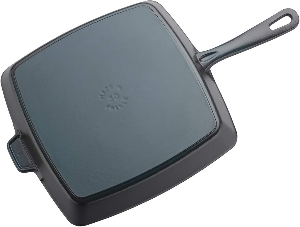 STAUB Cast Iron 12-inch Square Grill Pan - Matte Black