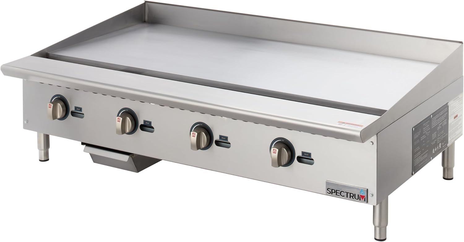 Winco Commercial Natural Gas Griddle,48'