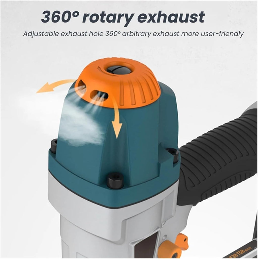 Pneumatic Nailer, T50 F50 K440 Air Nailer Carenter Pneumatic Nail Tool Air Brads Nailer Depth Ergonomic And Light Adjustment,for Carpentry