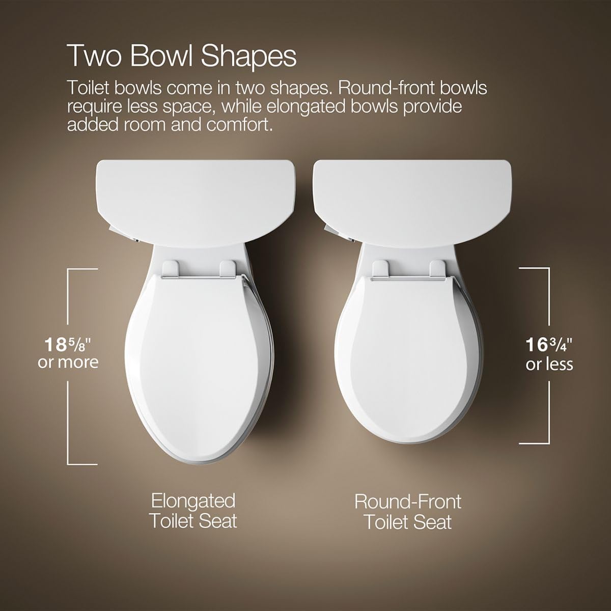 KOHLER Veil One-Piece Skirted Toilet, Dual Flush, Elongated Bowl, Skirted Trapway, White, Hidden Cord Option, Conceals Bidet Seat Cords, K-1381-HC-0