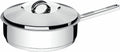 TRAMONTINA 62500/200 Solar, Frying Pan with Lid, Deep Type, 7.9 inches (20 cm), Stainless Steel, 3 Layers on the Bottom, Dishwasher Safe, Gas Compatible, IH Compatible, Respect for the Aged Day,