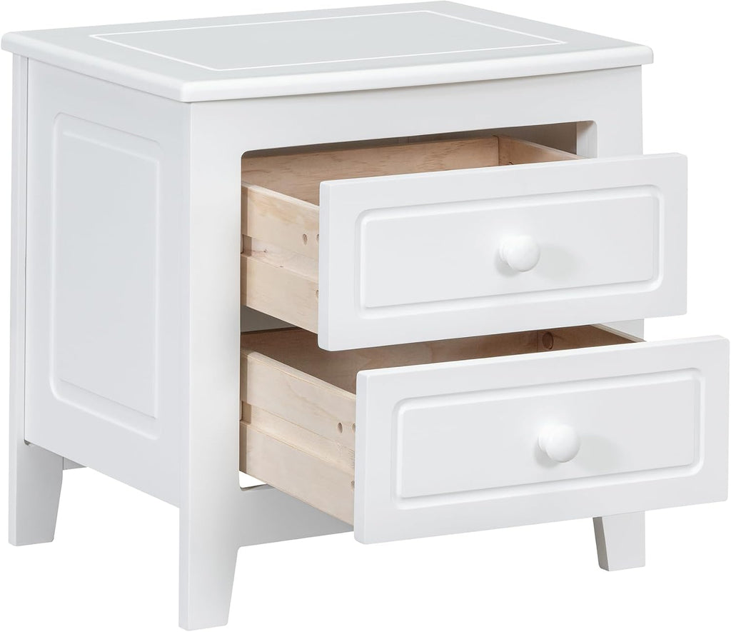 Harper & Bright Designs 3 Pieces Queen Bedroom Sets, Wooden Queen Size Platform Bed Frame with 2 Nightstands, Retro Design Queen Bedroom Furniture Sets, Easy to Assemble,White