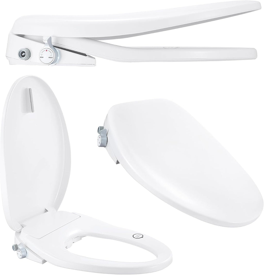 Bio Bidet Bliss BB500 Heated Electric Bidet Seat with Warm Water Wash, Night Light, Low Profile Design, Elongated
