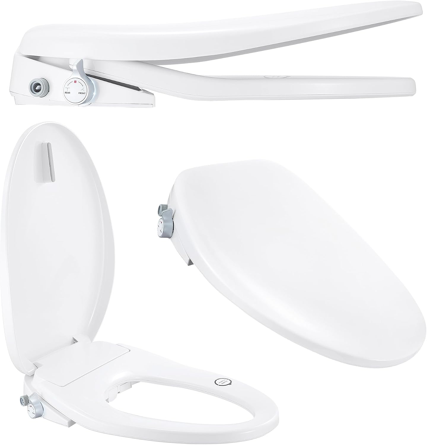 Bio Bidet Bliss BB500 Heated Electric Bidet Seat with Warm Water Wash, Night Light, Low Profile Design, Elongated