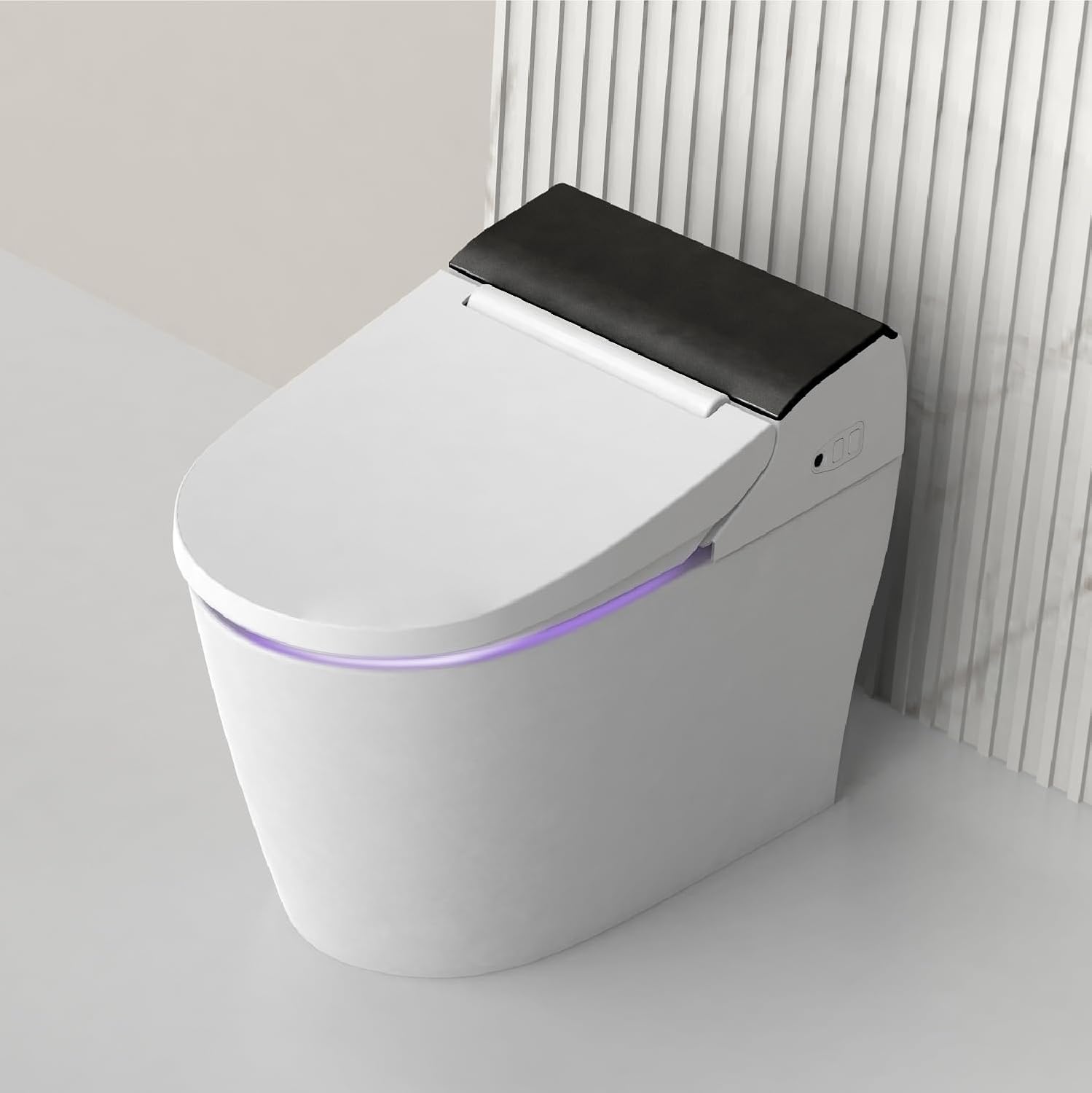 VOVO STYLEMENT TCB-8100B Smart Toilet for bathrooms, Elongated One Piece Toilet, 1.12 GPF, Auto Dual Flush, ADA Chair Height, Heated Seat, Made in Korea