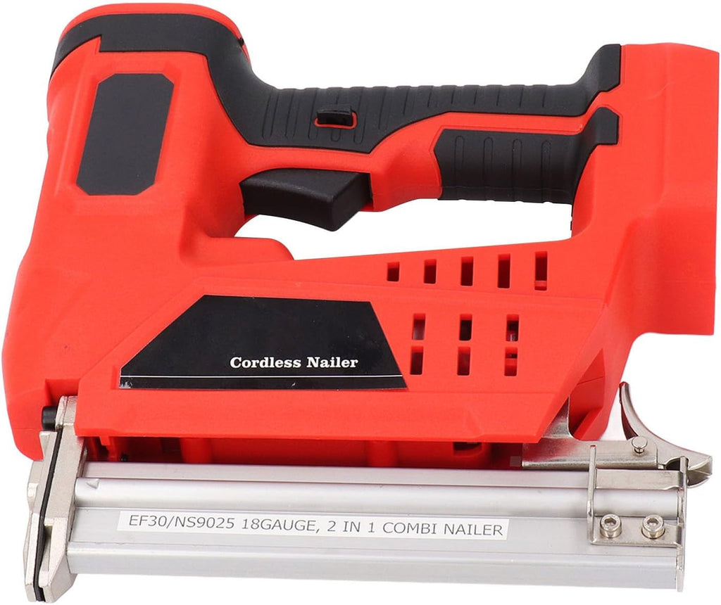 Cordless Brad Nailer 2 in 1 Multifunctional Battery Powered Nail Gun With Storage Box for Woodworking