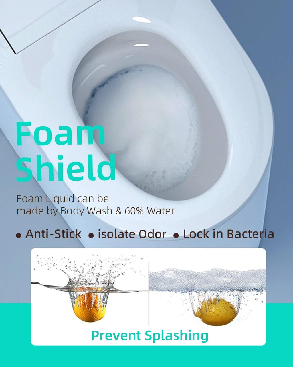 EPLO X9 Smart Toilet with Foam Dispenser, Auto Open/Close, ADA Comfort Height, Auto Flush, Blackout can Flush, Heated Seat,One Piece Elongated Bidet Toilet with Tank Built in,1000 Gram MaP Flush Score