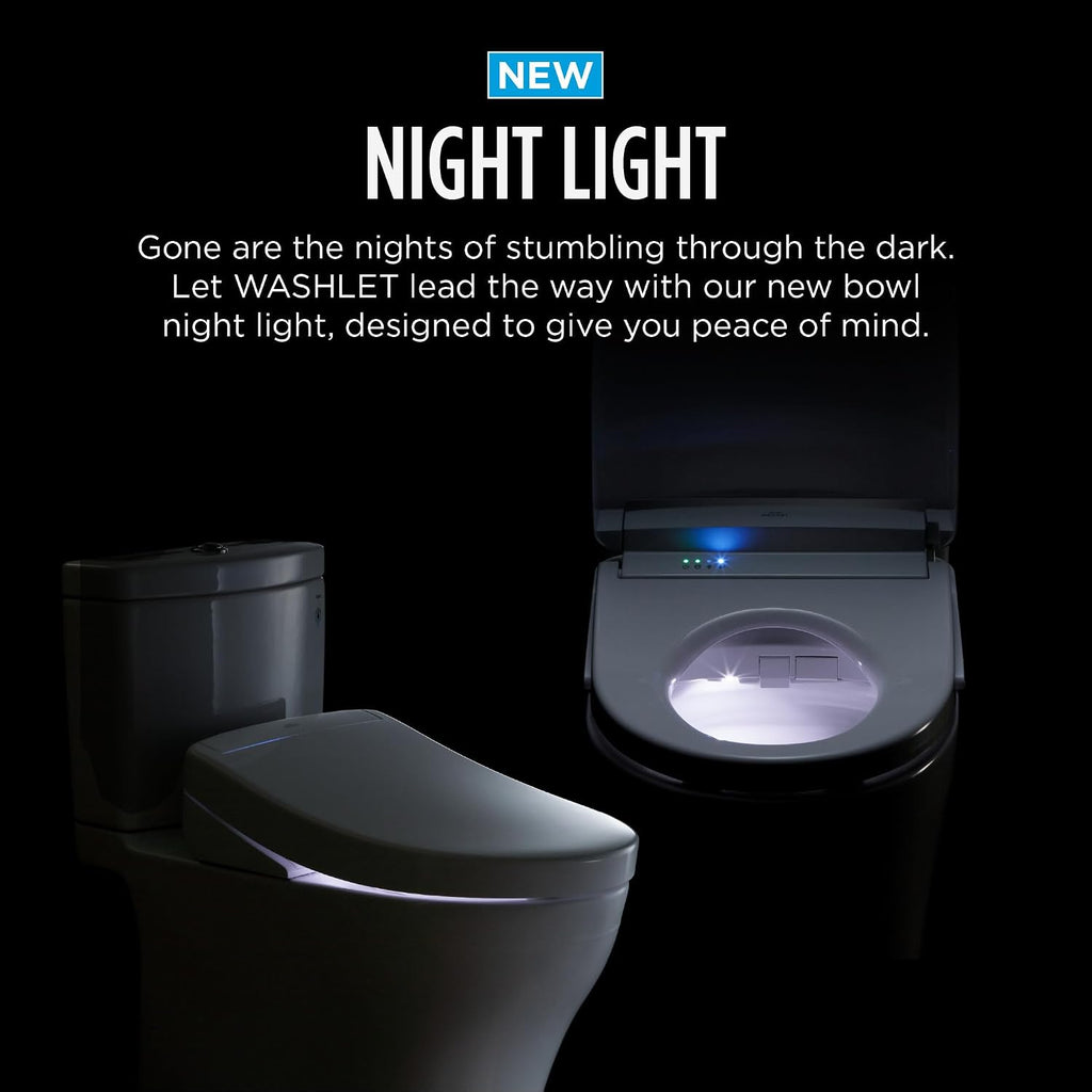 TOTO® WASHLET® KS6 Electronic Bidet Toilet Seat with Instantaneous Water Heating, PREMIST and EWATER+ Wand Cleaning, Elongated, Cotton White - SW3946#01