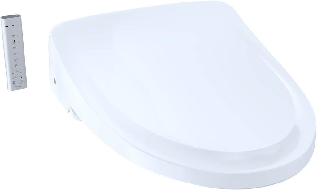 TOTO SW3044T40#01 S500e Elongated Bidet ewater+ and Classic Lid, White-SW3044T40 Toilet Washlet Seat, Cotton White