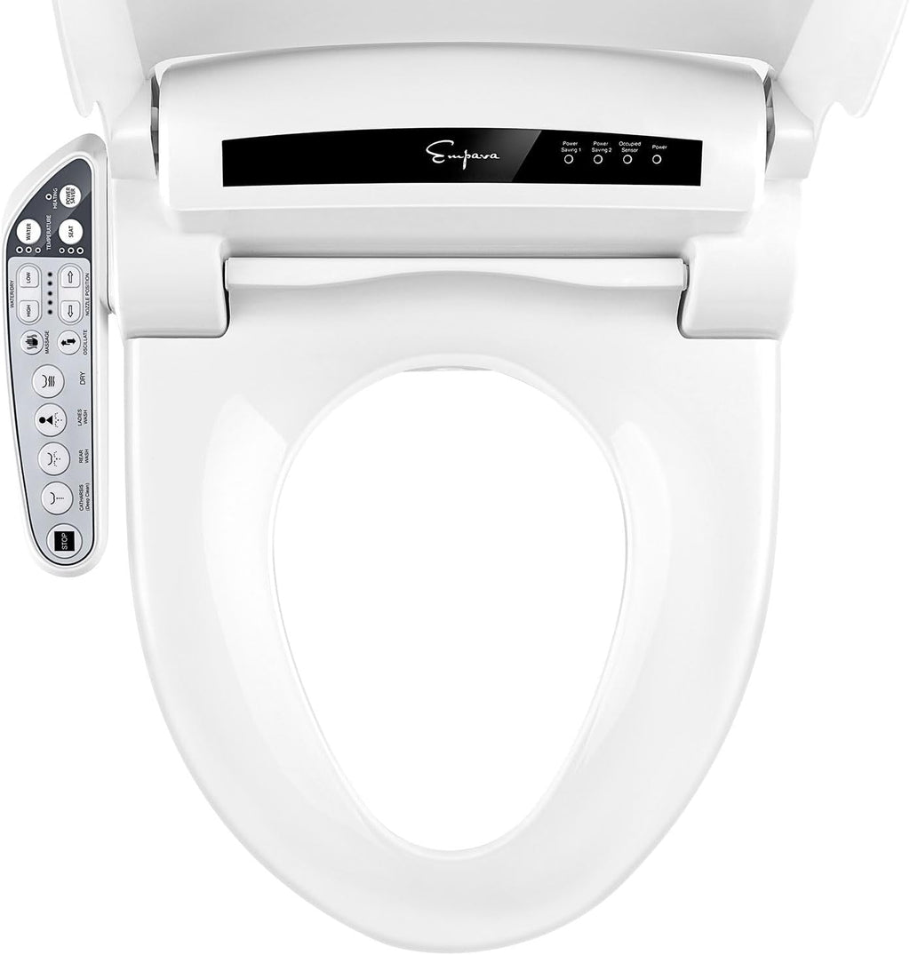 Empava Ultimate Advanced Electric Bidet Seats for Elongated Toilets in White Model 2020