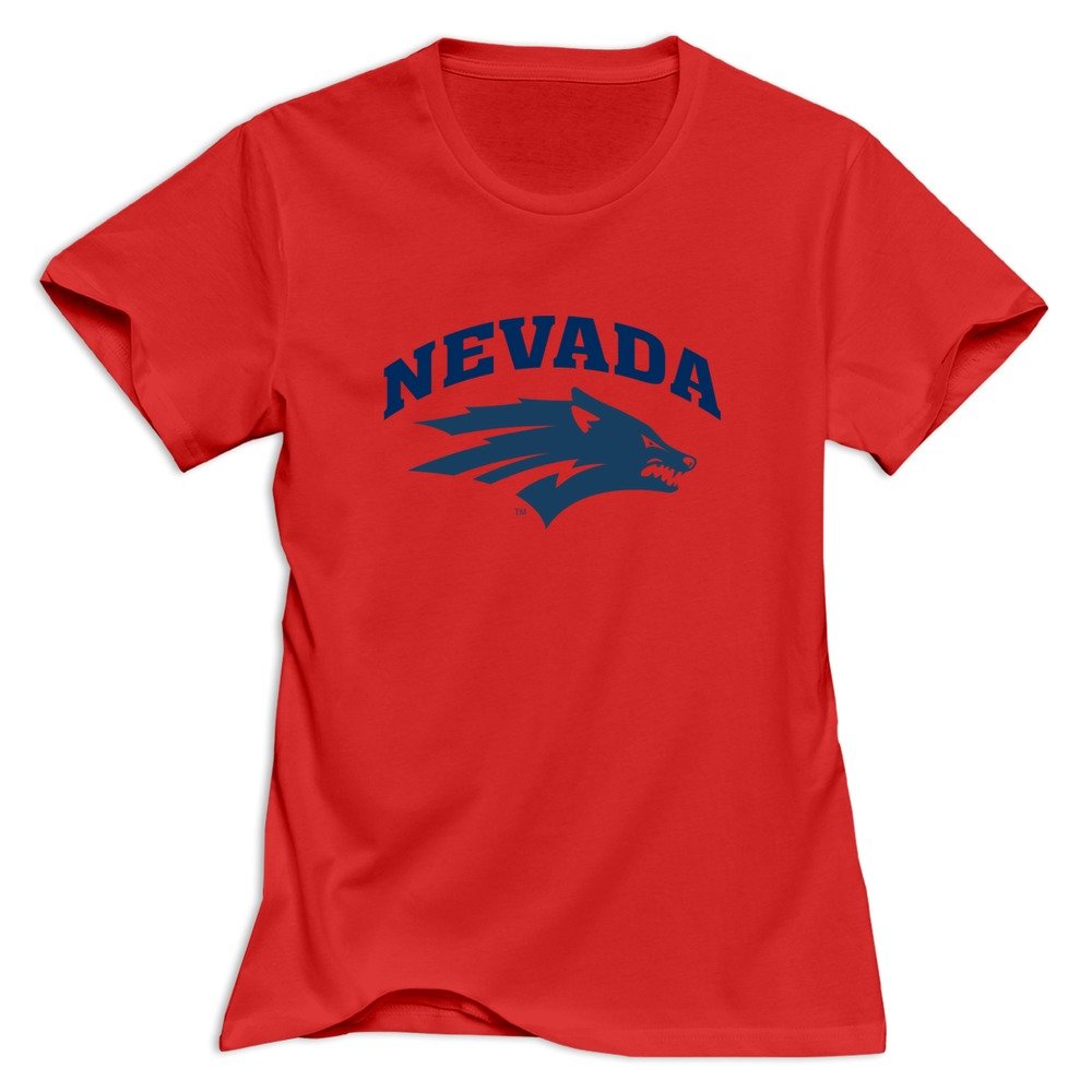JJTD Women's Nevada Wolf Pack Logo T-Shirt Red US Size XS