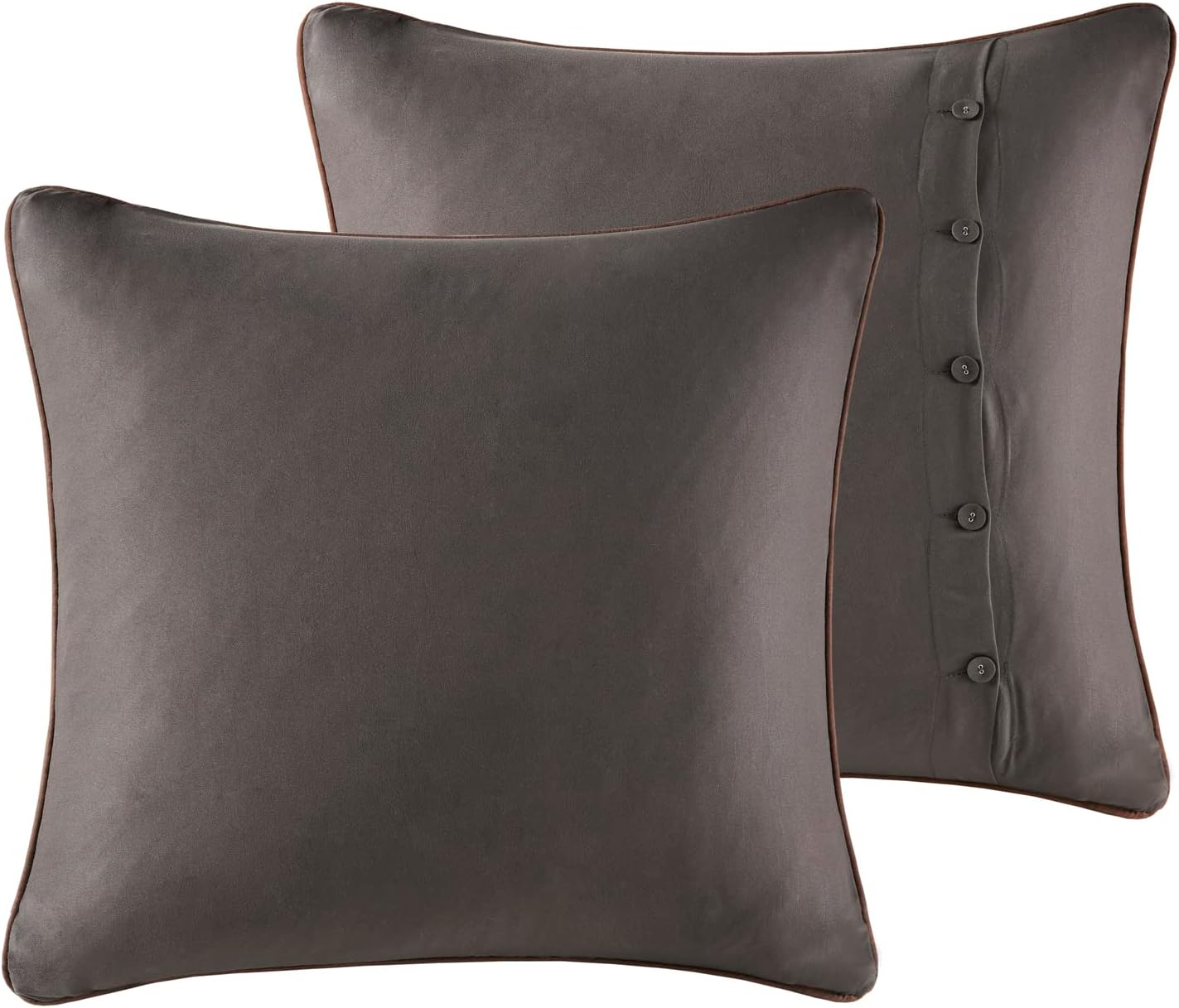 Woolrich King Comforter Set, Southwestern Aztec 8 Piece Bedding Set, Oversized All Season Down Alternative Comforter with Shams, Euro Shams, Decorative Pillows & Bedskirt, Rustic Cabin, Grey Brown