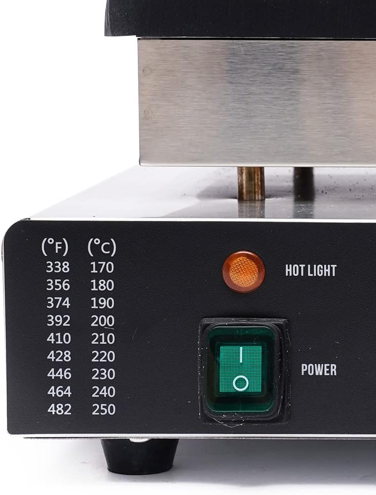 Waffle Making Machine, 110V 1750W Commercial Mini Round Shaped Waffle Maker Electric Stainless Steel Rotatable Double-Head Heating Waffle Making for Tea Shops, Snack Bars (16 Grids 110V 1750W)