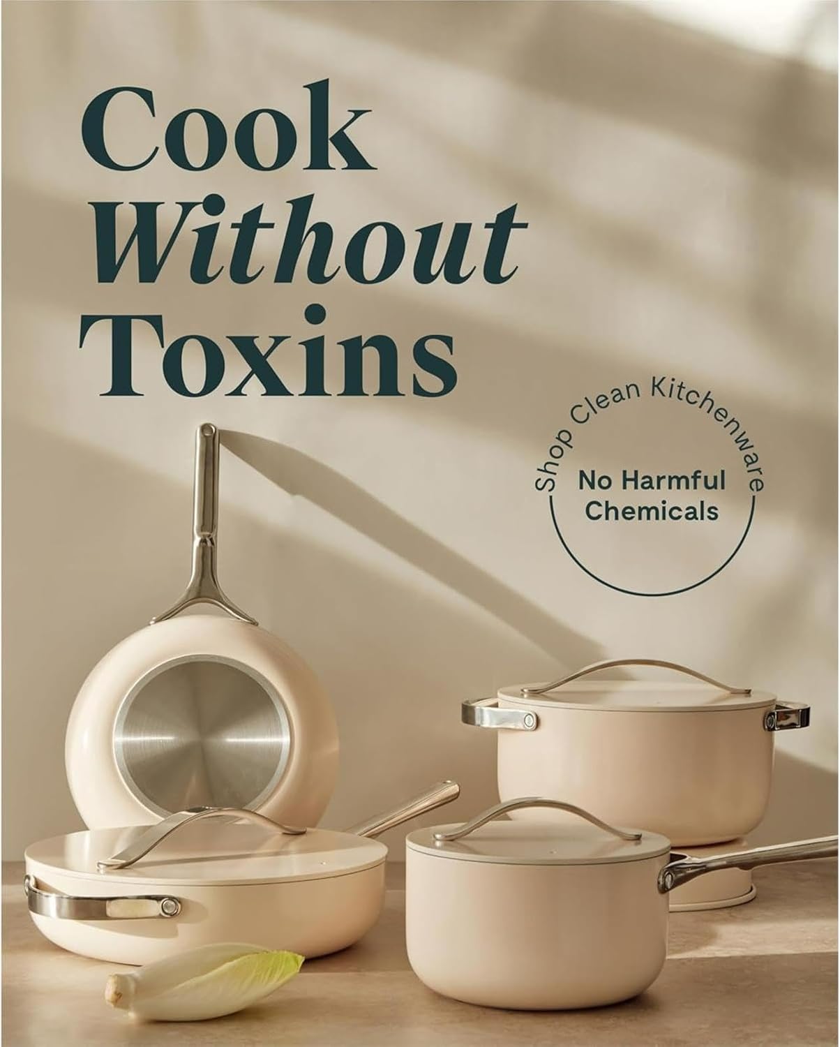 Nonstick Ceramic Cookware Set (12 Piece) Pots, Pans, Lids and Kitchen Storage - Non Toxic(12-Piece/Navy)