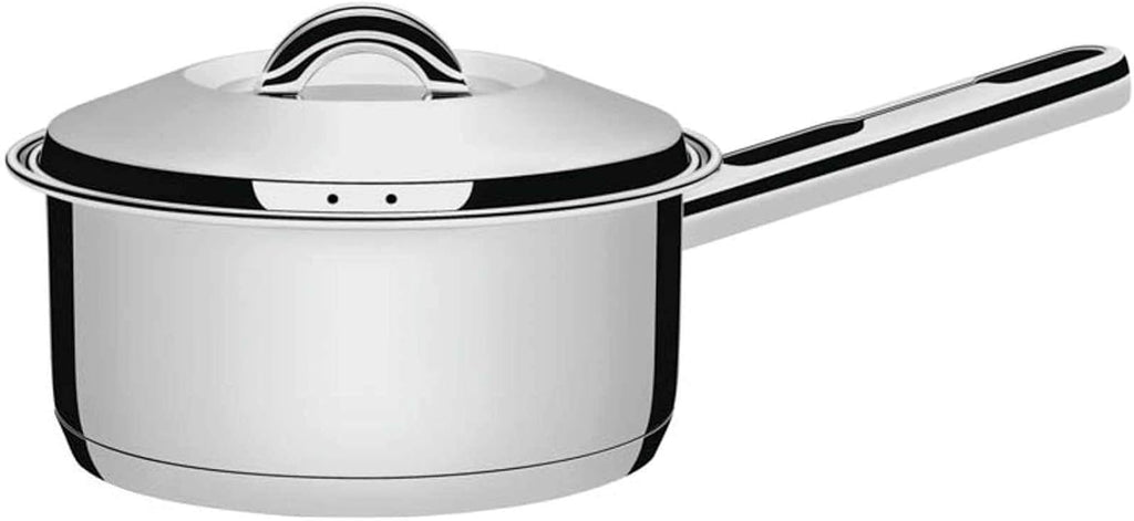 Tramontina 62501/240 Solar, Bottom 3-Layer Stainless Saucepan, 9.4 inches (24 cm), Thermal Conduction, 3-Layer Construction, Stainless Steel, Dishwasher Safe, Gas and Induction Compatible, Respect for