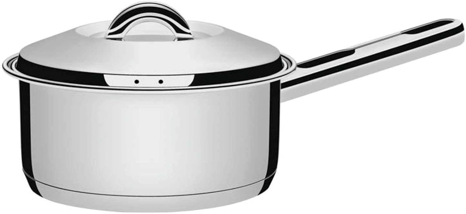 Tramontina 62501/240 Solar, Bottom 3-Layer Stainless Saucepan, 9.4 inches (24 cm), Thermal Conduction, 3-Layer Construction, Stainless Steel, Dishwasher Safe, Gas and Induction Compatible, Respect for
